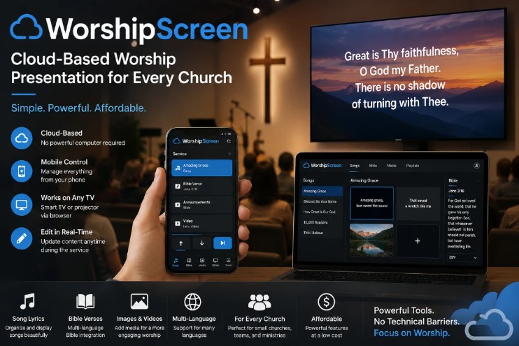 Professional Church Presentations Made Simple: How Cloud Technology Helps Small Churches Share Their Message