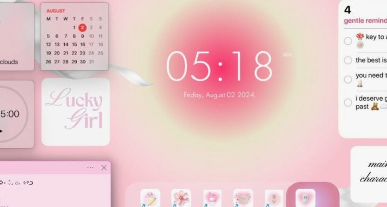 Desktop Aesthetics: Customizing Time Widgets for Better Focus and Calm